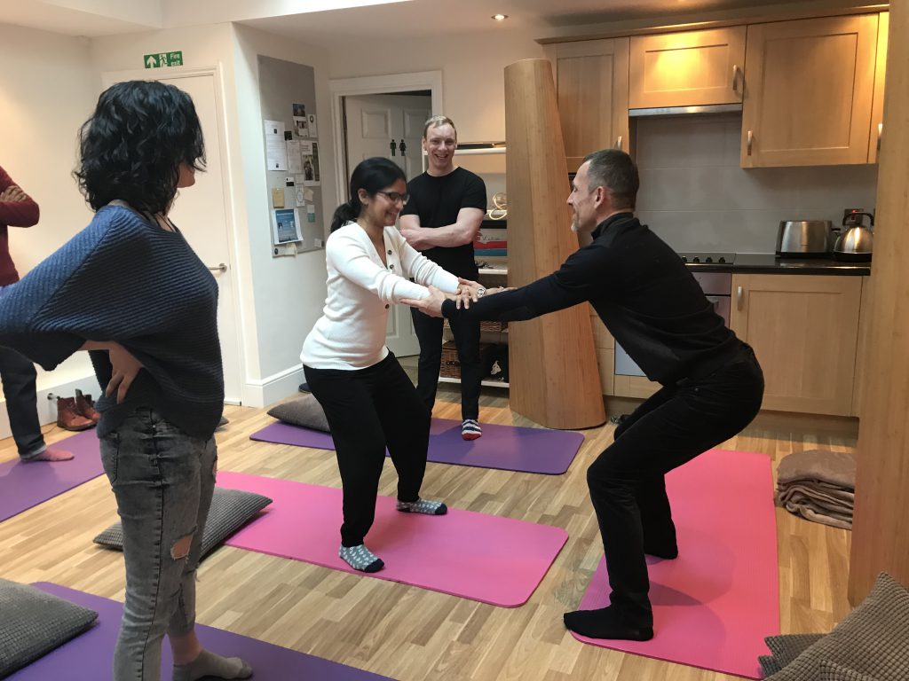 Chula Goonewardene gives a presentation at HQ Therapy’s Addiction afternoon – 26.02.19